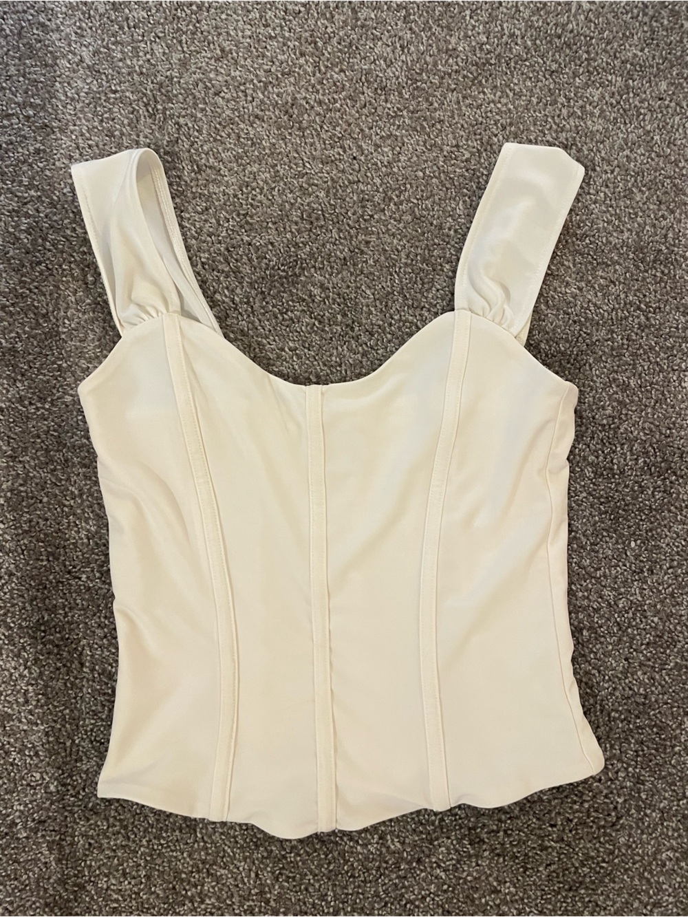 Aritzia Minato Bustier in Light Birch